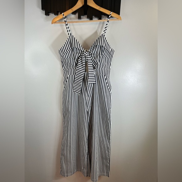 Main Strip Montego Bay Striped Jumpsuit Size Large - Picture 4 of 13